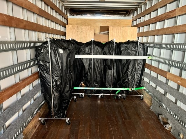 Luxury furniture and interior piece delivery and placement by the Exclusive Express white glove crew